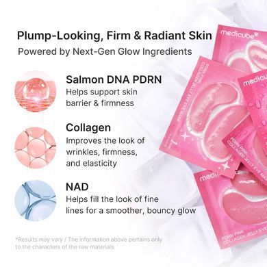 Фото Гидрогелевые патчи для глаз с PDRN и коллагеном Medicube PDRN Pink Collagen Jelly Eye Mask 6 пар Jelly Eye 6 пар