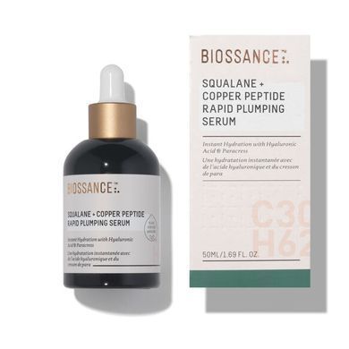 Фото Сироватка для обличчя Biossance Squalane Copper Peptide Rapid Plumping Serum 50 мл Squalane Copper