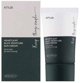 Солнцезащитный крем ANUA Heartleaf Silky Moisture Sunscreen SPF 50