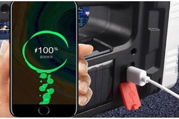 Фото Ліхтар акумуляторний Powerbank на сонячній батареї BL-7702A 7702