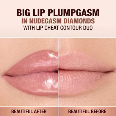 Фото Бальзам-блиск для губ Charlotte Tilbury Big Lip Plumpgasm 5,5 мл Nudegasm Diamonds