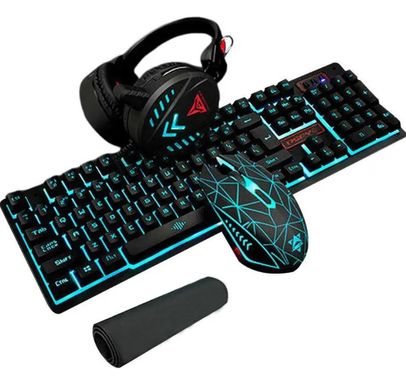 Фото Игровой набор клавиатура мышка наушники и коврик KIT GAMER K59   K59