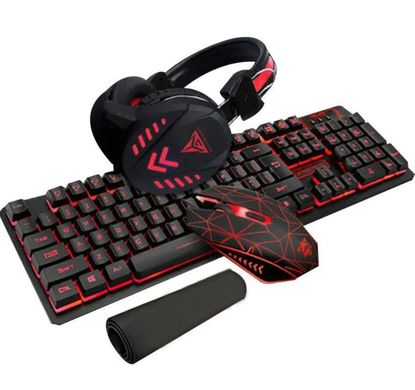 Фото Игровой набор клавиатура мышка наушники и коврик KIT GAMER K59   K59