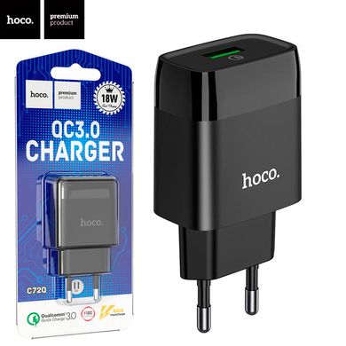 Фото Блок живлення Hoco C72Q QC3.0 charger 18W  C72Q