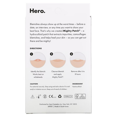 Фото Пластир від прищів Hero Cosmetics Mighty Patch Original 36