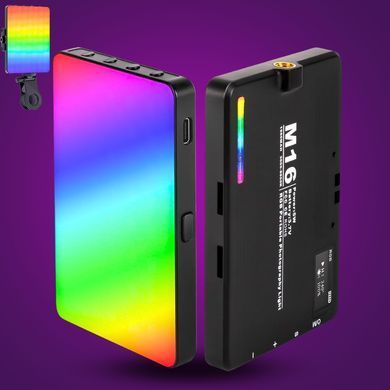 Фото Светодиодная лампа для видеосъемки M16 RGB  M16
