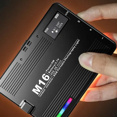 Фото Светодиодная лампа для видеосъемки M16 RGB  M16
