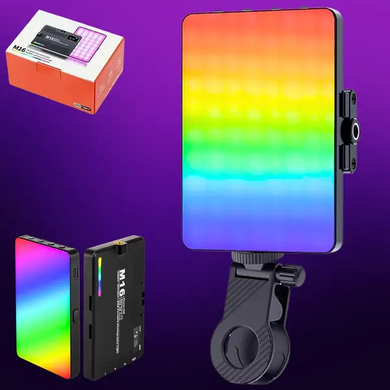 Фото Светодиодная лампа для видеосъемки M16 RGB  M16