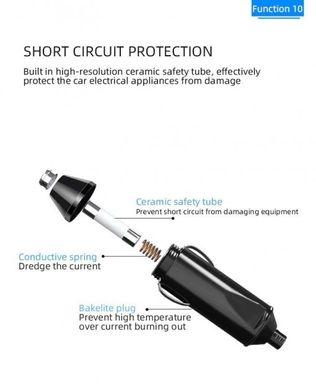 Фото Автомобильный инвертор сетевой фильтр OZiO 12V в 220V 200w 00200