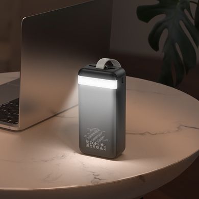 Фото Портативна зарядка для телефону Power bank 30000mah з ліхтариком Borofone BJ14B 67892