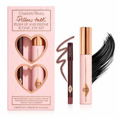 Фото Набор для макияжа глаз Charlotte Tilbury Pillow Talk Push Up and Define Iconic Eye Kit тушь 10 мл и карандаш 0,8 г Charlotte Tilbury set туш та олівець