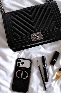 Дзеркало з тримачем для телефону Dior Makeup Mirror with Phone Holder Black