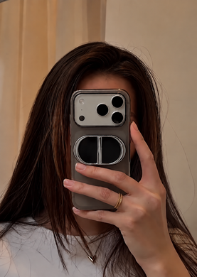 Дзеркало з тримачем для телефону Dior Makeup Mirror with Phone Holder Black