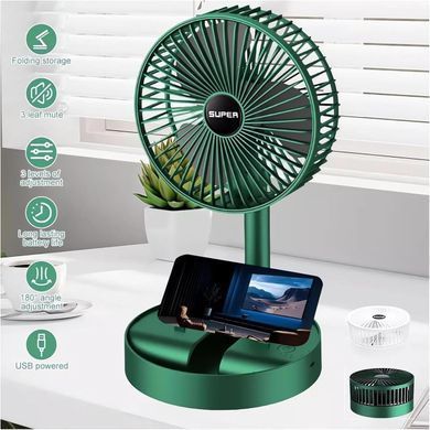 Фото Портативний настільний вентилятор Telescopic Folding Fan Telescopic