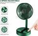 Портативний настільний вентилятор Telescopic Folding Fan Зелений