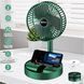 Портативний настільний вентилятор Telescopic Folding Fan Зелений