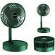 Портативний настільний вентилятор Telescopic Folding Fan Зелений