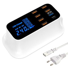 Фото Мережевий зарядний пристрій Quick Charge 3.0 Wisdom YC-CDA19Q 8 портів ( 6xUSB 2.0/1xUSB 3.0/1xType-C ) YC-CDA19Q