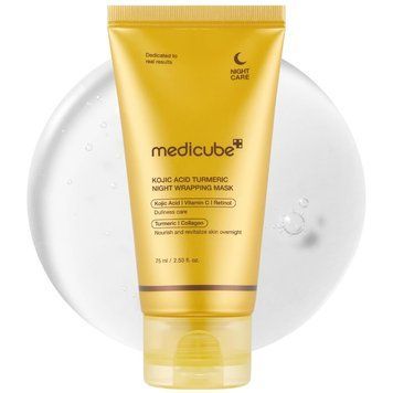 Фото Маска для обличчя Medicube Kojic Acid Turmeric Night Wrapping Mask 75 мл Kojic Acid Turmeric