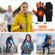 Терморукавички чоловічі демісезонні рукавички з підігрівом USB Heated Gloves