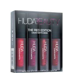 Фото Набір матових помад Huda Beauty Liquid Matte Minis The Red Edition
