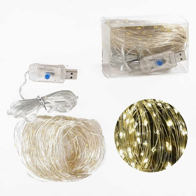 Фото Гирлянда usb капля росы 200 led нить длина 20м 8 режимов  C61486-50w