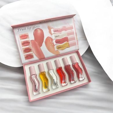 Фото Набір фруктових блисків для губ Gisou Fruit Lip Gloss Set 6 шт Lip Gloss Set 6 шт
