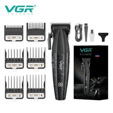 Фото Профессиональная машинка для стрижки VGR V-640C с LED-дисплеем и керамическим лезвием  V-640C