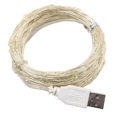Фото Гирлянда usb капля росы 200 led нить длина 20м 8 режимов  C61486-50w