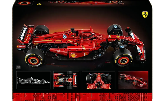 Фото Технический конструктор болид Формула-1 Ferrari SF-24 1361 деталь 18+ Red  SF-24